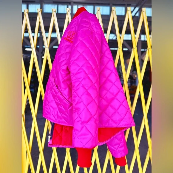 Nooworks Vibrant Pink Bomber Jacket - Picture 5 of 10